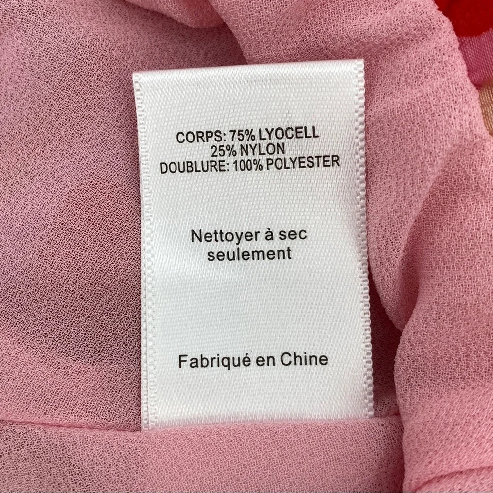 ASTR The Label Atlanta One Shoulder Ted Pink Orange Top Size Small